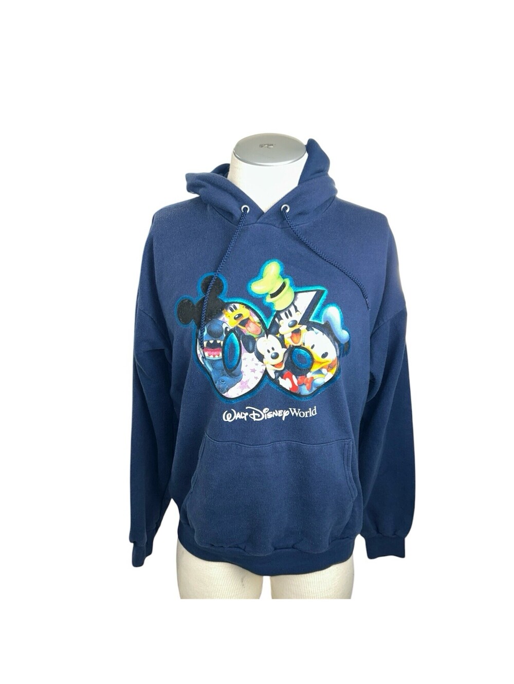 Walt Disney World Mens Large Hoodie Mickey Mouse Pluto